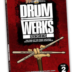 Drum Werks II Reloaded sample pack of Hard rock drum loops.