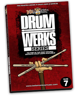 Drum Werks VII - 100% live rock, alt-rock drums Product Box
