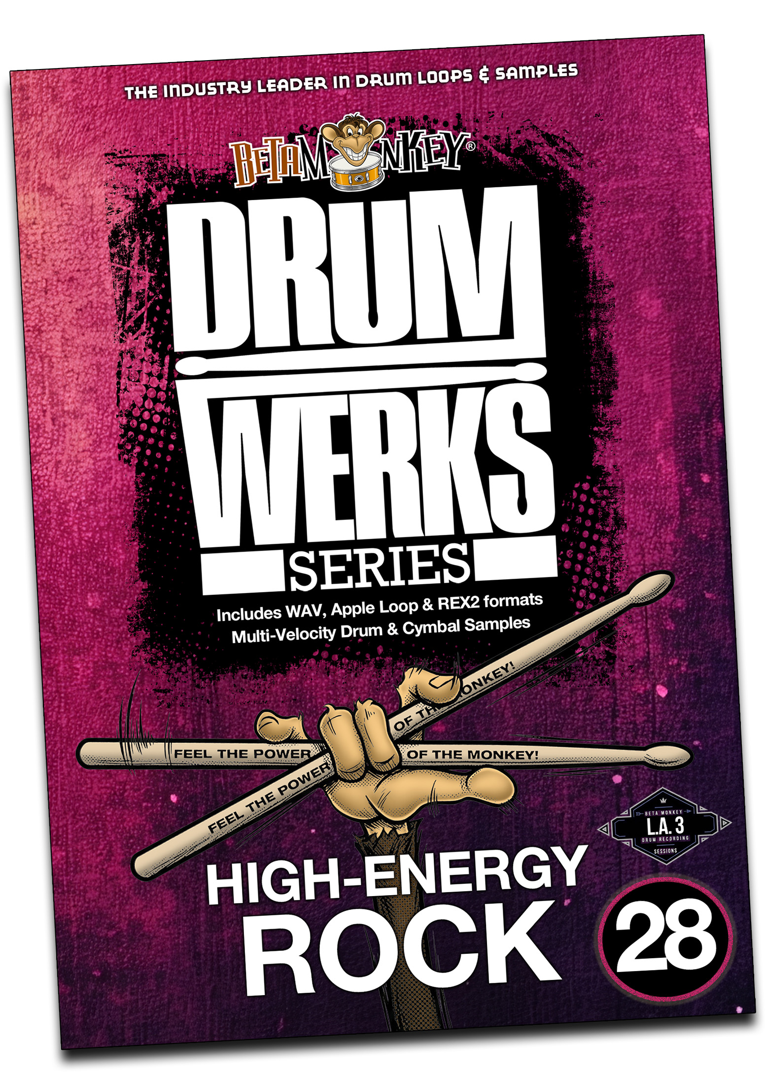 UpTempo Rock Drum Loops | Drum Werks XXVIII Product Box