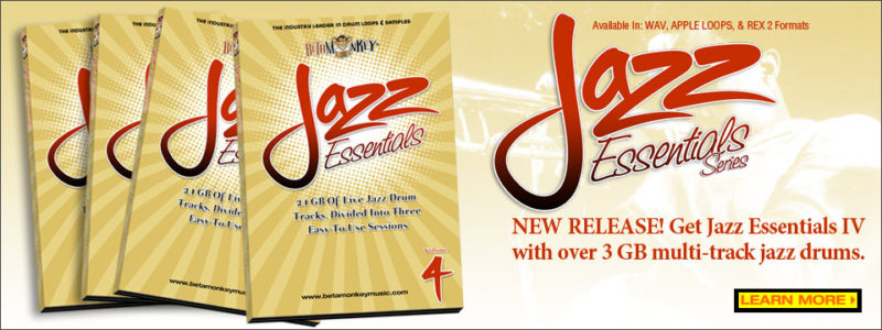 Multi-track jazz drum tracks - Jazz Essentials IV