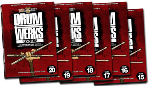 Get powerful rock drum tracks with this massive collection of rock drums.