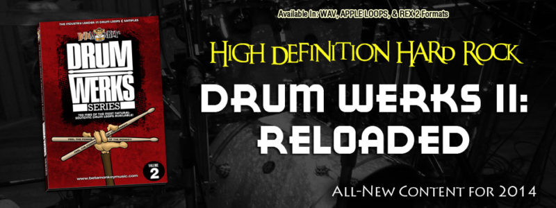 Hard Rock Drum Loops and Samples - Drum Werks II Reloaded