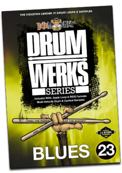 Drum Werks XXIII | 12/8, Swing, Shuffle Drum Loops Product Box
