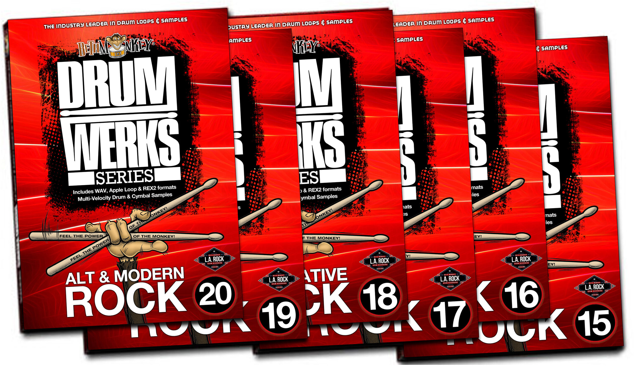 L.A. Rock Drums Bundle - 4GB rock drum loops and drum samples